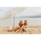 Picnic Time Family Of Brands Summerland 6.5 ft. Portable Beach Umbrella, Driftwood 816-01-359-000-0 - alternate 8