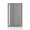 Leviton Wall Plate, Blank, Stainless Steel SSJ13-C40 - alternate 1