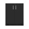Homeroots 28" Black Wall mounted Accent Cabinet With Four Shelves 546370 - alternate 7