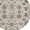 Homeroots 8' Ivory Beige And Taupe Round Oriental Washable Indoor Outdoor Area Rug 582088 - alternate 7