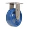 Vestil Solid Polyurethane Rigid Caster 6 In. Diameter x 2 In. Width 1200 Lb. Capacity Dark Blue CST-F-SS-6X2SP-R - alternate 1