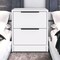 Homeroots 19" White Wood Two Drawer Nightstand 543652 - alternate 14