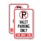 Signmission Valet Parking Only Tow Away Zone, 12'' X 18'' 2 Signs, Heavy Gauge Aluminum, 2PK A-1218-2PACK-22760 - alternate 1