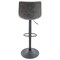 Leisuremod Tilbury Modern Adjustable Bar Stool with Footrest and 360-Degree Swivel, Grey TS29GR - alternate 7