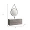 Homeroots 48" Gray Wood Freestanding Bathroom Vanity With White Sink And Two Drawers 627513 - alternate 5