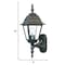 Homeroots Antique Brown Swing Arm Outdoor Wall Light 398543 - alternate 5
