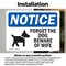 Signmission Forget The Dog Beware Of Wife Sign With Symbol, 18 Inch X 12 Inch, Vinyl Decal, 2PK OS-2PACK-NS-D-1218-L-12876 - alternate 4