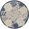Homeroots 8' Blue and Gray Round Floral Indoor Outdoor Area Rug 527633 - alternate 1