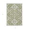 Homeroots 8' X 10' Artichoke Green Beige And Ivory Medallion Washable Indoor Outdoor Area Rug 589023 - alternate 9