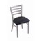 Holland Bar Stool Co 400 Jackie 18" Chair with Anodized Nickel Finish and Black Vinyl Seat 40018ANBlkVinyl - alternate 1