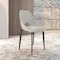 Leisuremod Amalfi Modern Dining Chair - Upholstered Accent Side Chair, Metal Legs AC48GR - alternate 7