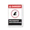 Signmission OSHA, This Equipment Starts Automatically, Size: 14in X 10in Rigid Plastic, OS-CL-P-1014-L-19972 OS-CL-P-1014-L-19972 - alternate 1