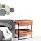 Homeroots 28" Brown Solid Wood Two Drawer Nightstand 521190 - alternate 7