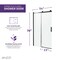 Anzzi 50 to 54 in. x 76 in. H Sliding Frameless Shower Door in Matte Black , Tsunami Guard Tempered Glass SD-FRLS05703MB - alternate 8