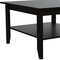Homeroots 22in Brown and Black Open shelving Bar Cart and Coffee Table 491956 - alternate 5