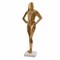 Homeroots 24" Gold And White Aluminum And Marble Woman Tabletop Sculpture 628144 - alternate 7