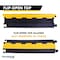 Kable Kontrol Cable Ramp, 2 in H, 39 in L, 10 in W, 2 Channel, Polyurethane/Rubber, Black, Yellow CP9972 - alternate 6