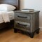 Homeroots 27" Brown Solid Wood Two Drawer Nightstand 527055 - alternate 8