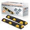Jrex Safety 48 in Rubber Parking Block Curb Stop, Yellow Reflective Strip, 2PK PBSY-JR-4-2PK - alternate 1
