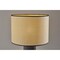 Homeroots 29" Black Ceramic Cylinder Table Lamp With Beige Drum Shade 524627 - alternate 9
