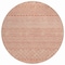 Homeroots 8' Salmon And Ivory Round Chevron Washable Indoor Outdoor Area Rug 612294 - alternate 7