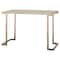 Homeroots 44" White and Gold Faux Marble And Iron Sled Coffee Table 286331 - alternate 7