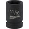Channellock 1/2'' Drive 11/16'' 6-Point Shallow Standard Impact Socket 313181 - alternate 1