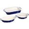 Staub Ceramic 3-pc Mixed Baking Dish Setand, Dark Blue 1009509 - alternate 1