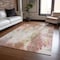 Homeroots 5' X 8' Tan Mauve And Ivory Abstract Washable Indoor Outdoor Area Rug 615879 - alternate 6