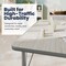 Flash Furniture Wren 48 in x 24 in Adjustable Height Activity Table, Thermal Laminate Top, Standard Legs, Light Gray XU-A2448-REC-LTGRY-T-P-CAS-GG - alternate 10