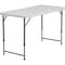 Flash Furniture Rectangle Wh 24X48 Plastic Fold Table, 23.75" W, 47.75" L, 29.25" H, Plastic Top, White DAD-YCZ-122Z-2-GG - alternate 1