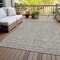 Homeroots 9' X 12' Gray Gold And Ivory Polka Dot Washable Indoor Outdoor Area Rug 599050 - alternate 8