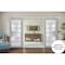 Sartodoors Sturdy Double Barn Door with Frosted Glass Grey 56x80 (2* 28x80) Solid Core Modern Interior VEREGIO7602DB-S-GRE-56 - alternate 1
