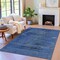 Homeroots 8' X 10' Blue And Charcoal Floral Washable Indoor Outdoor Area Rug 631014 - alternate 6