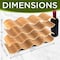 Serenelife NutriChef Bamboo Wine Rack SLWMDSF55 - alternate 5
