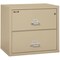 Fireking 25-3/16" W 2 Drawer Fire-Resistant Lateral File Cabinet, Parchment, Letter/Legal 2-3122-CPA - alternate 1