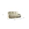 Homeroots 89" Beige Faux Leather Sofa With Black Legs 329412 - alternate 4