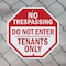 Signmission No Trespassing Do Not Enter Tenants, 10 inch X 10 inch, Aluminum Metal Signs, 2PK OC-A-2PACK-10-96 - alternate 6
