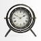 Homeroots Gray Metal Circular Desk  Table Clock With Rivet Detail Frame 376225 - alternate 5