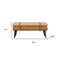 Homeroots 35in Brown Genuine Leather and Solid Wood Upholstered Storage Bench With Cabinet 717471 - alternate 9