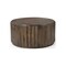 Homeroots 36" Brown Solid Wood Round Drum Coffee Table 565307 - alternate 7