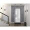 Vdomdoors Front Exterior Prehung FiberGlass Door Frosted Glass / Manux 8102 Grey Ash / Office Commercial and MANUX8102EXD-SS-W30 x H80-LH - alternate 4