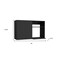 Homeroots 39in Black Wood Wall Mounted Accent Cabinet With Single Door 520576 - alternate 4