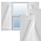 Ekena Millwork True Fit PVC Four Board Joined Board-n-Batten Shutters w/Z-Bar, White , 21 1/2W x 32H, PR TFP102BBF21X032WH - alternate 1