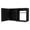 Homeroots 39in Black Accent Cabinet With Two Shelves 518043 - alternate 6