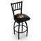 Holland Bar Stool Co 30" Blk Wrinkle Missouri Swivel Bar Stool, Jailhouse Back L01830Mizzou - alternate 1