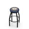 Holland Bar Stool Co 30" Blk Wrinkle U.S. Navy Swivel Bar Stool, Accent Ring L8B2B30Navy - alternate 1