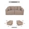 Deko Living 2 Place Seating  Brown Compressed Foam Sectional Sofa CIF50117SET - alternate 7