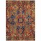 Homeroots 8' X 10' Red Orange And Blue Oriental Washable Indoor Outdoor Area Rug 563787 - alternate 9