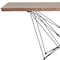 Homeroots Light Brown And Black Solid Wood And Metal Dining Table 283195 - alternate 7